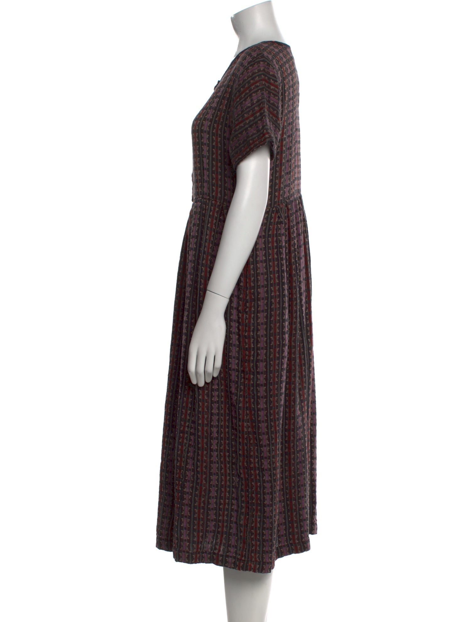 Ace & Jig Plaid Print Midi Length Dress