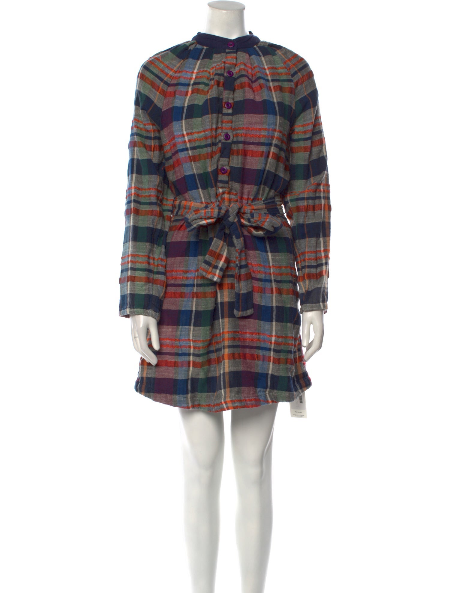 Ace & Jig Plaid Print Mini Dress