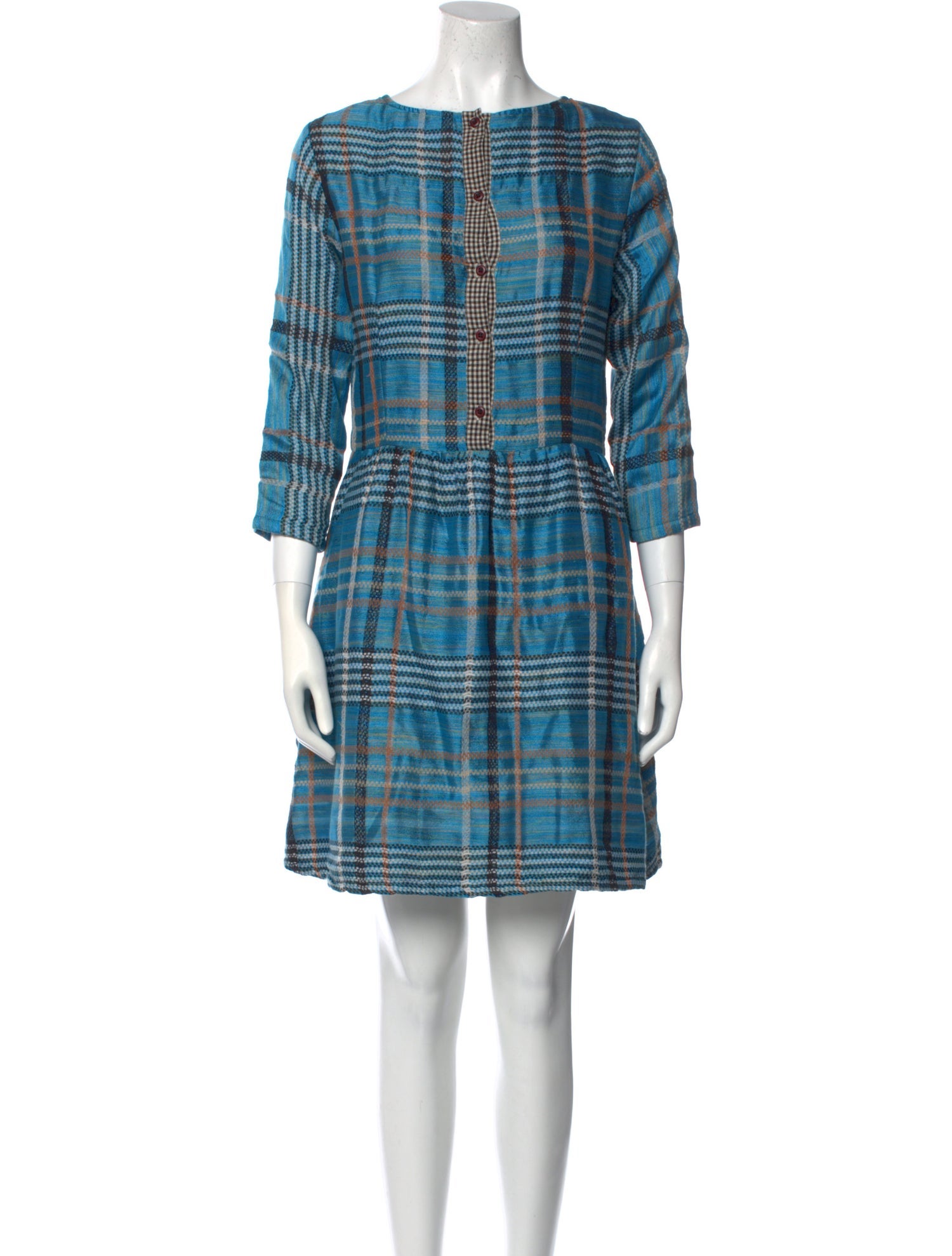 Ace & Jig Plaid Print Mini Dress