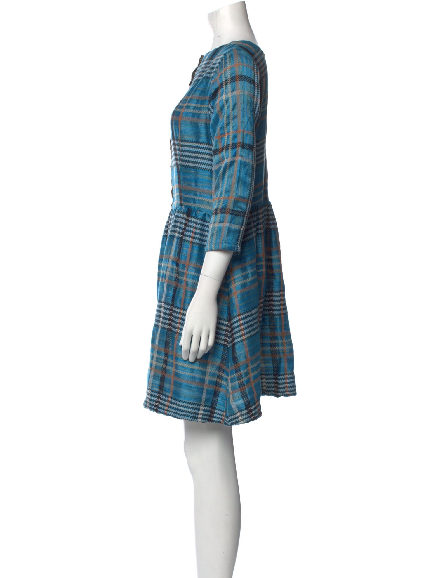 Ace & Jig Plaid Print Mini Dress