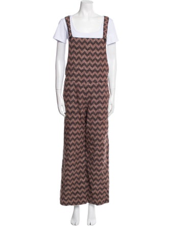 Ace & Jig Printed Square Neckline Jumpsuit