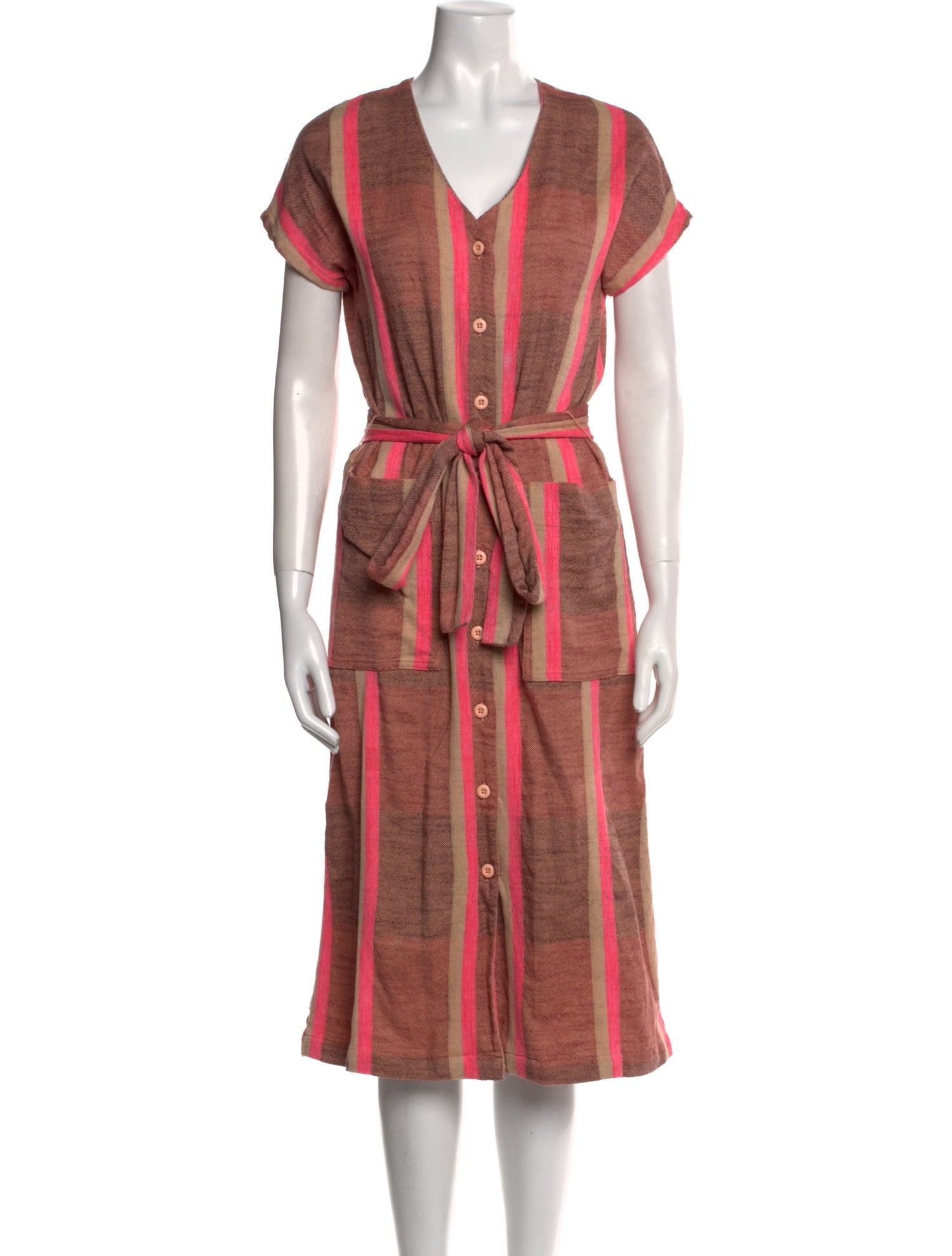 Ace & Jig Striped Midi Length Dress