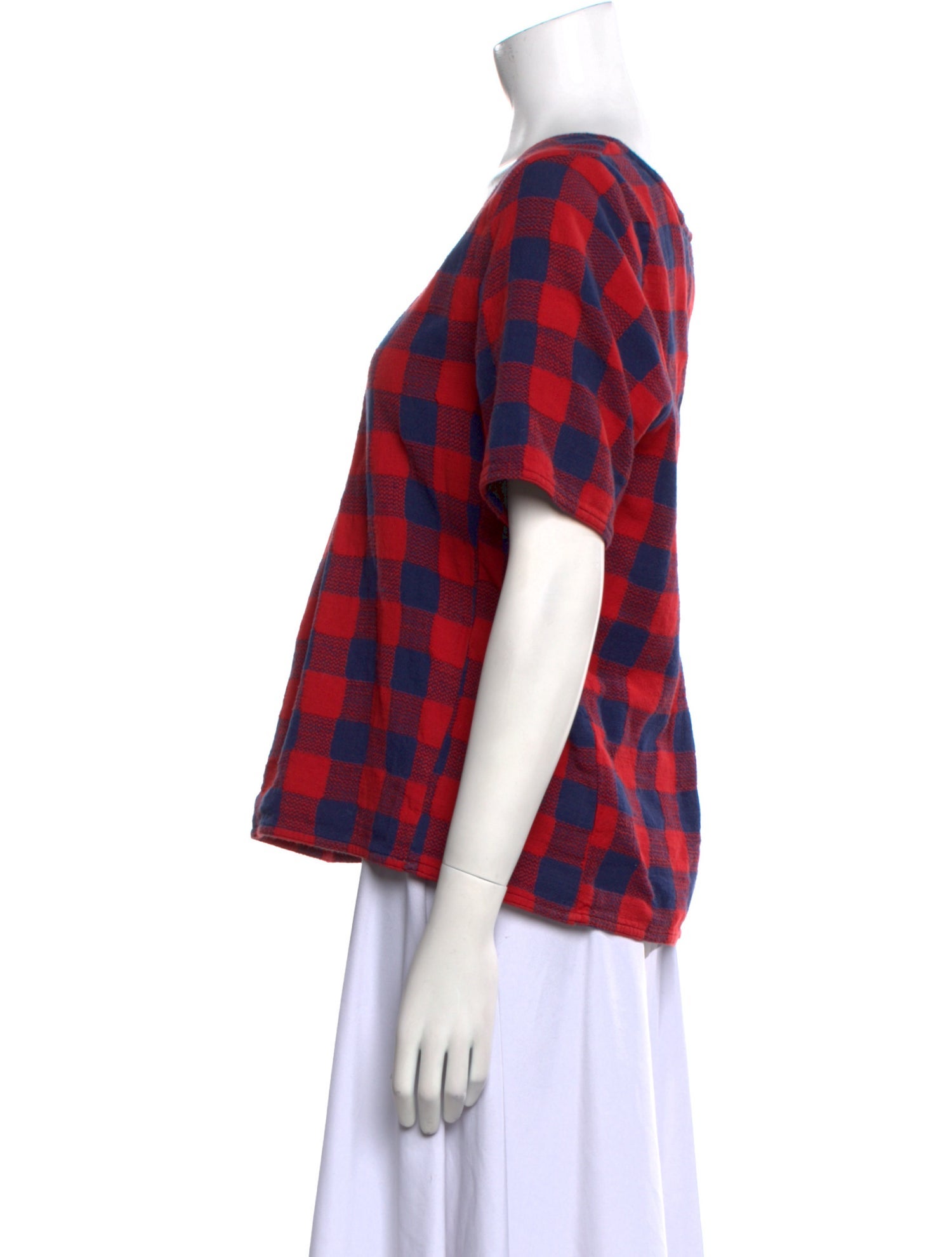 Ace & Jig Plaid Print Scoop Neck T-Shirt