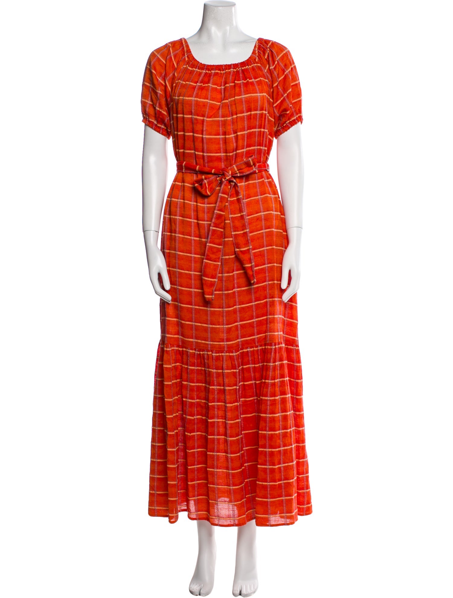 Ace & Jig Plaid Print Long Dress