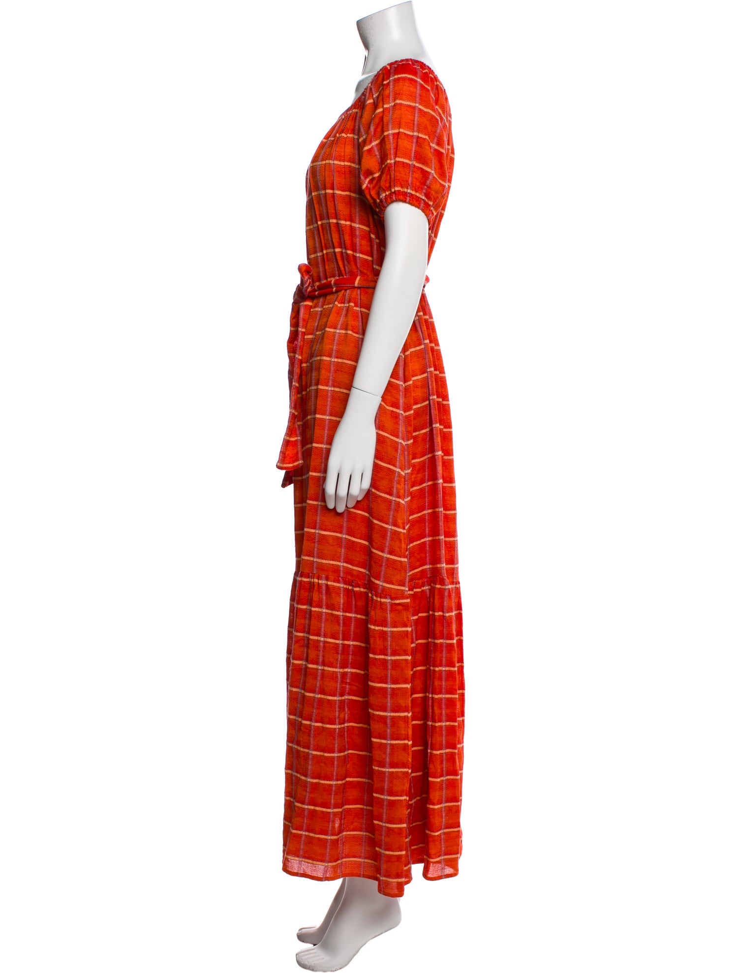 Ace & Jig Plaid Print Long Dress