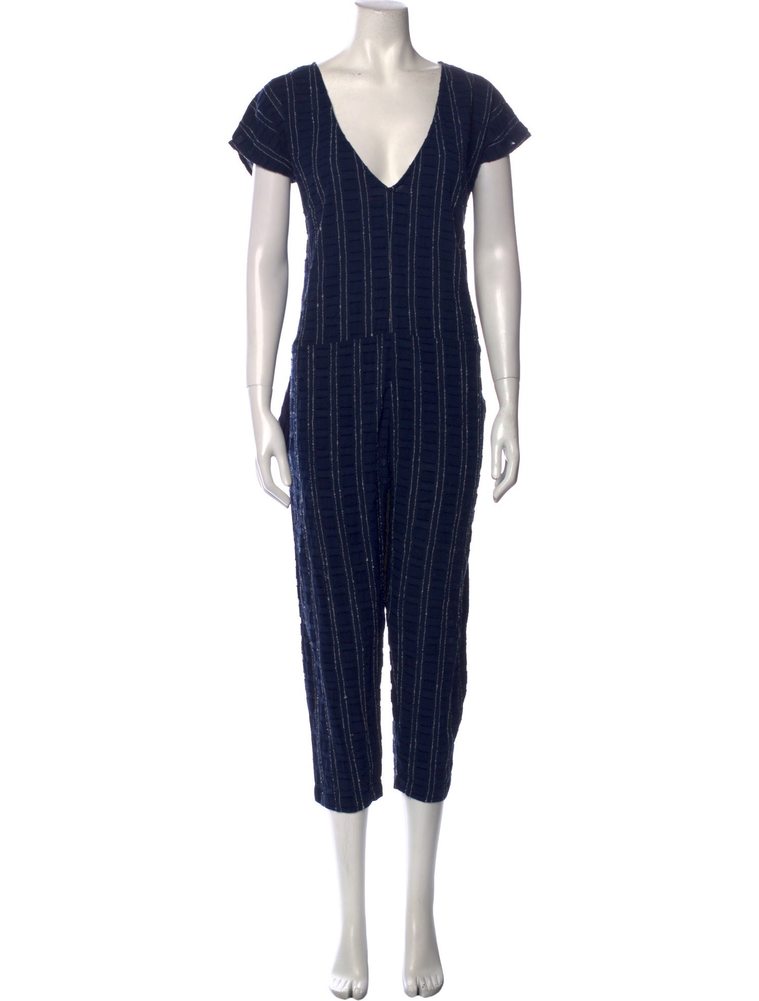 Ace & Jig Striped V-Neck Jumpsuit