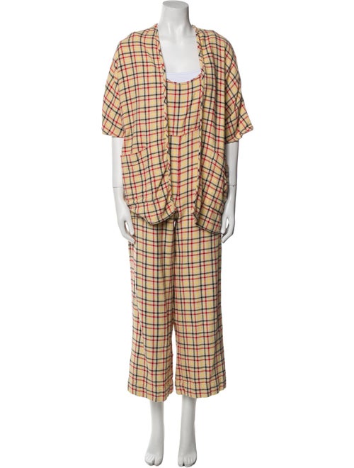 Ace & Jig Plaid Print Pant Set