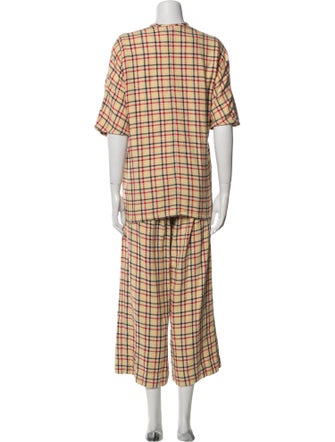 Ace & Jig Plaid Print Pant Set