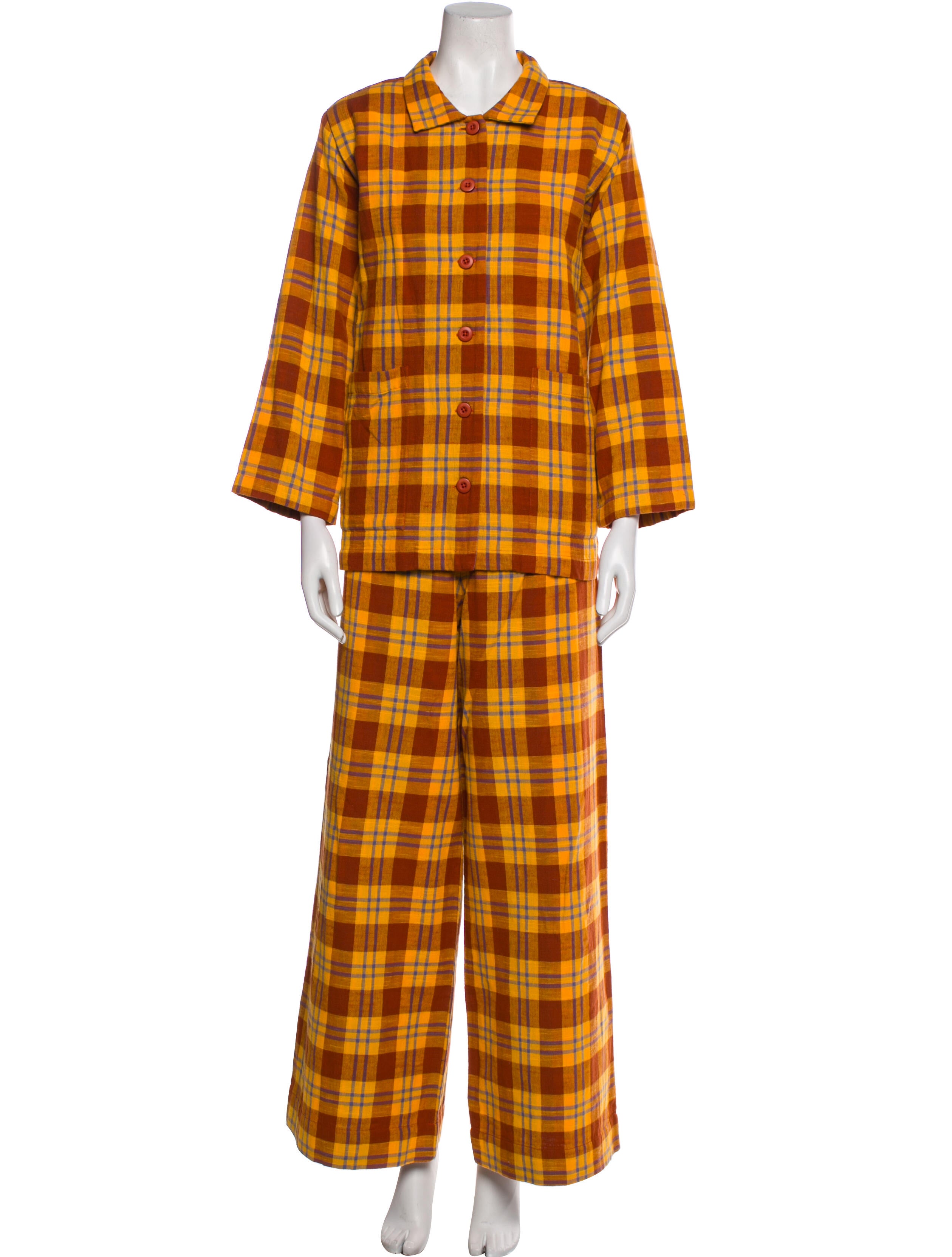 Ace & Jig Plaid Print Pant Set