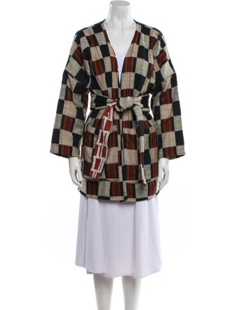 Ace & Jig Plaid Print Trench Coat