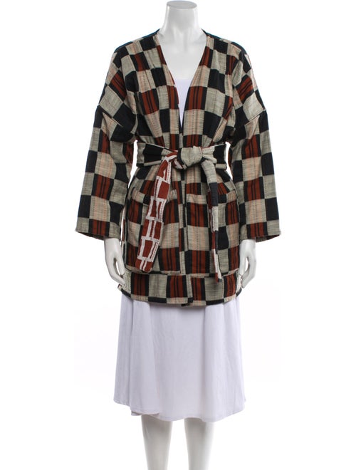 Ace & Jig Plaid Print Trench Coat