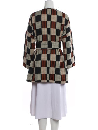 Ace & Jig Plaid Print Trench Coat