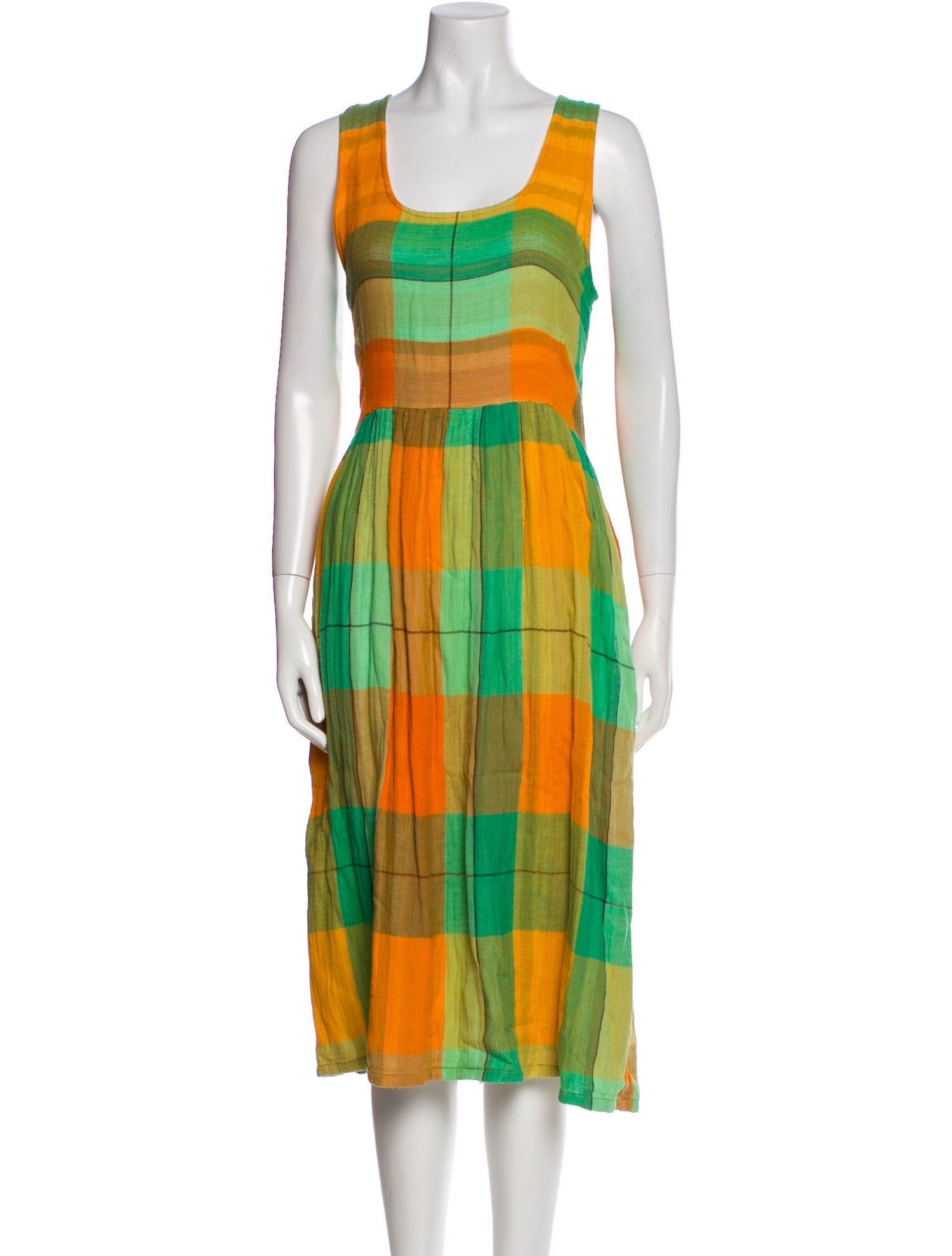 Ace & Jig Plaid Print Midi Length Dress