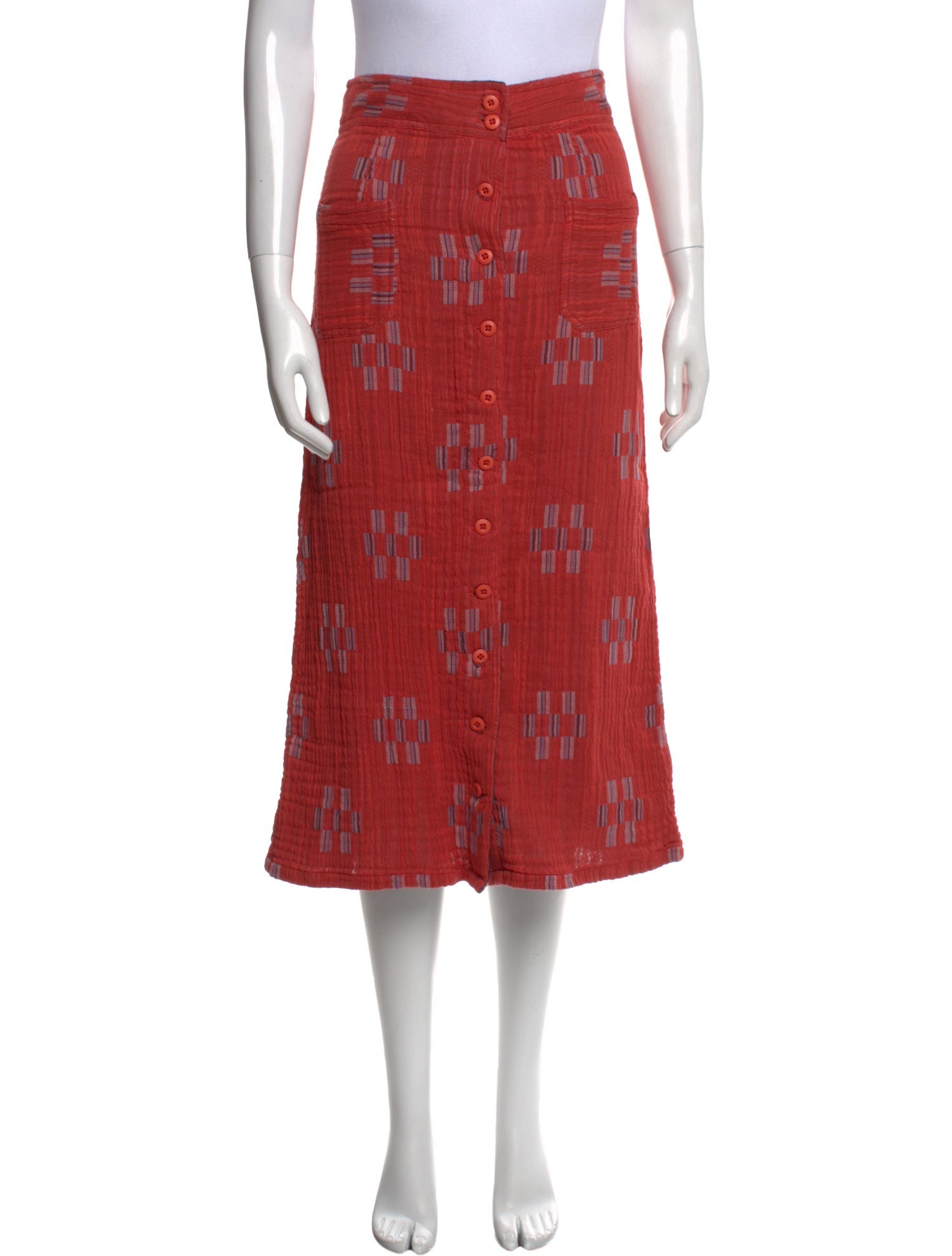 Ace & Jig Printed Midi Length Skirt