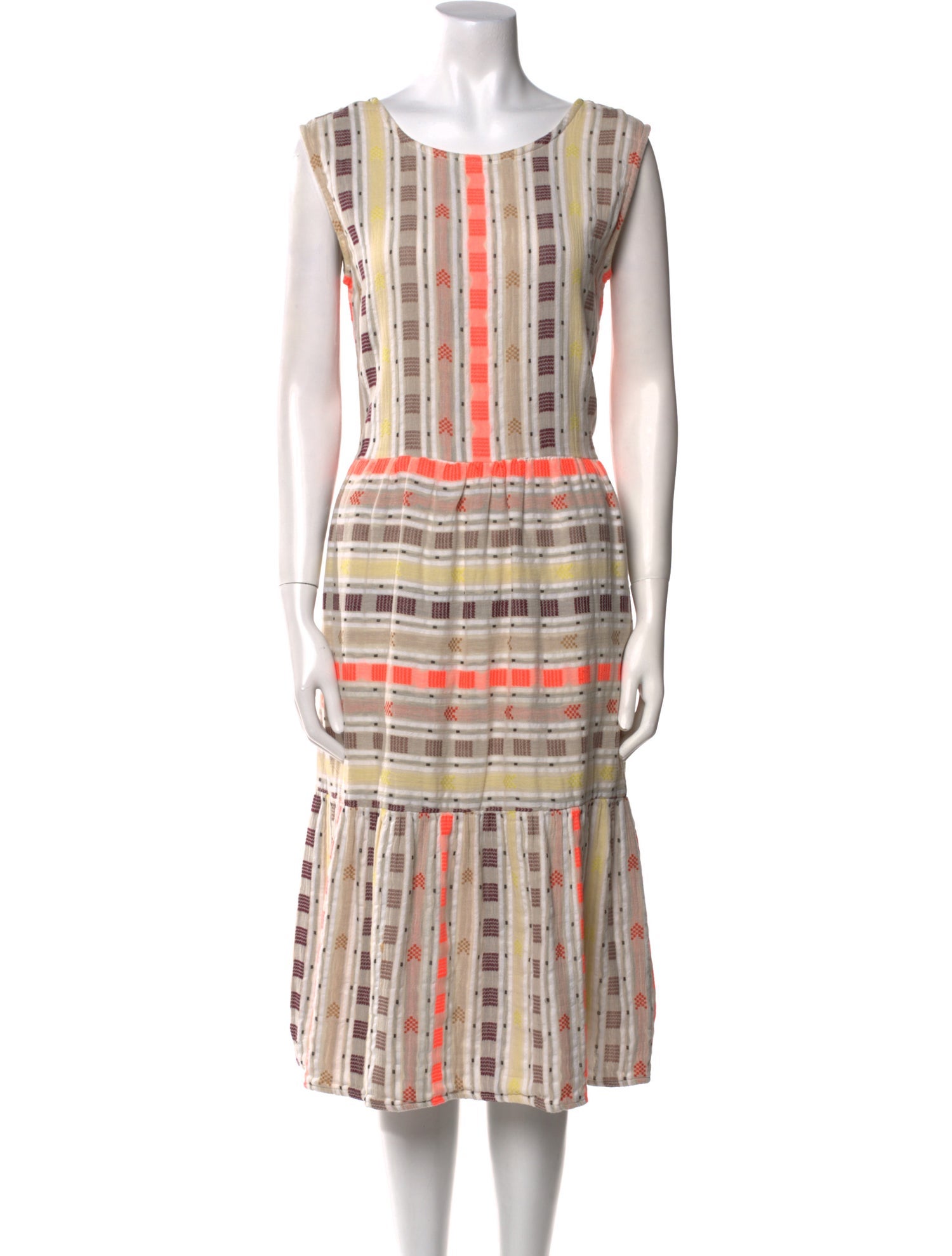 Ace & Jig Plaid Print Midi Length Dress