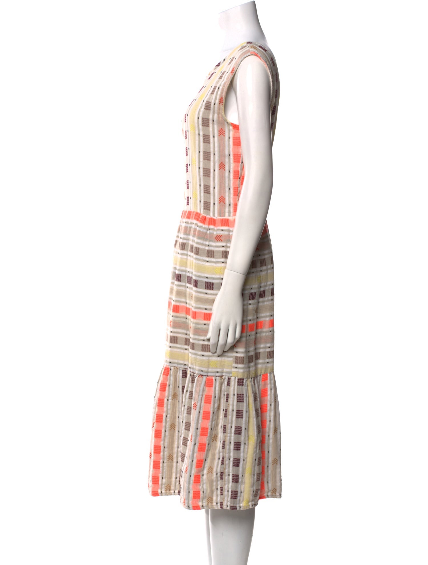 Ace & Jig Plaid Print Midi Length Dress