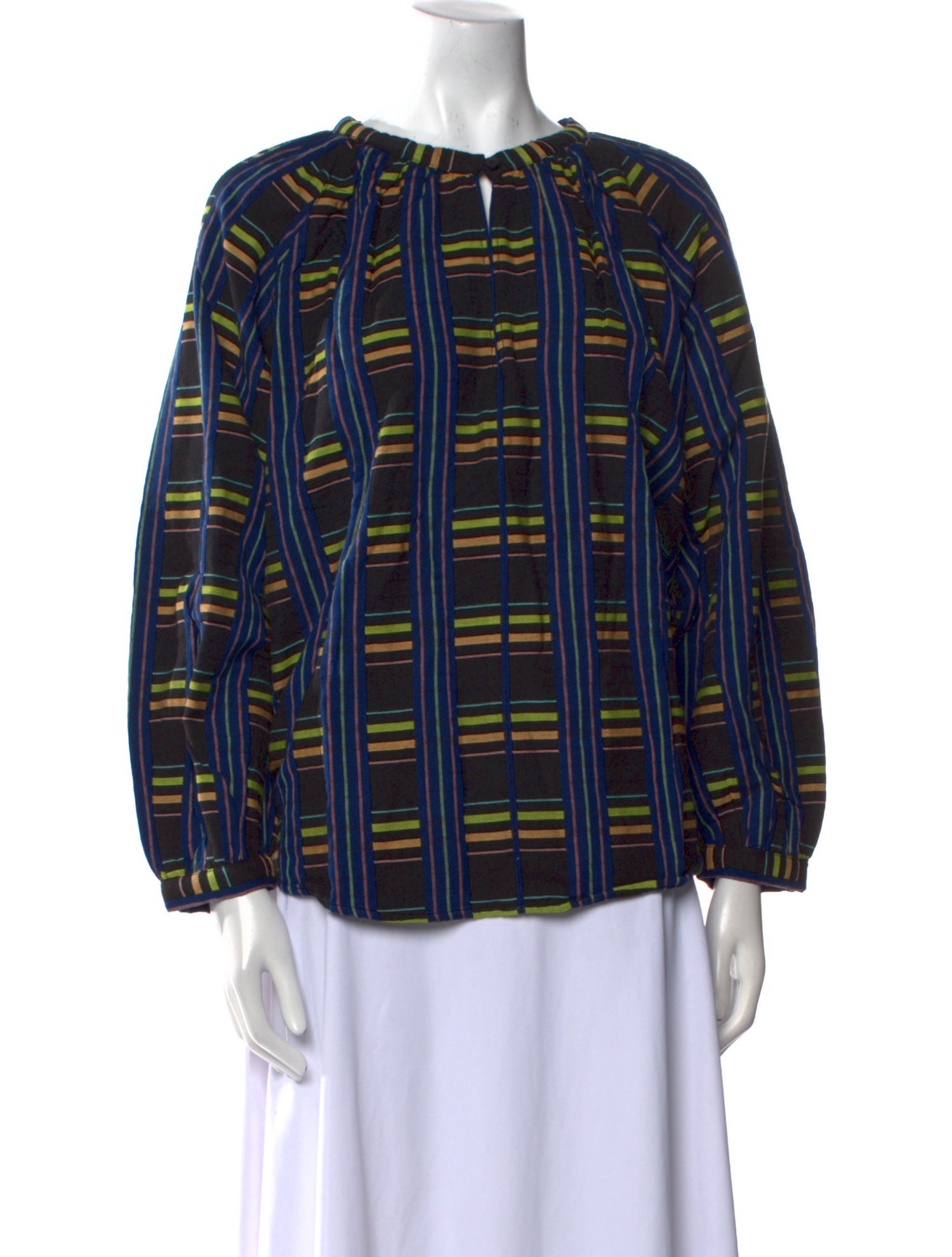 Ace & Jig Plaid Print Crew Neck Blouse