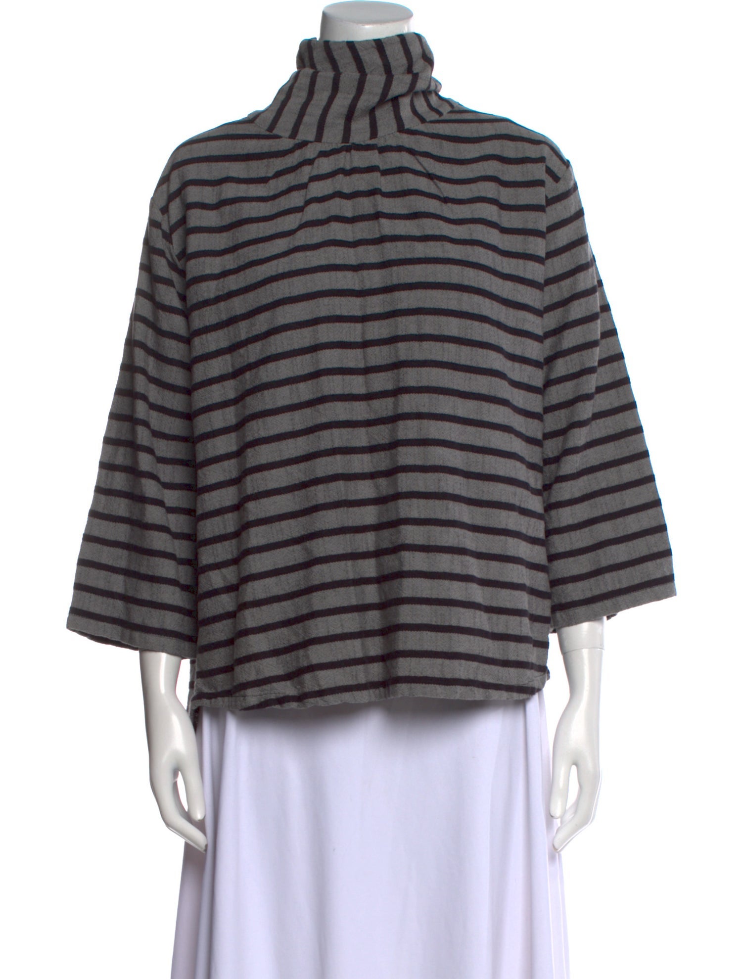 Ace & Jig Striped Mock Neck Blouse