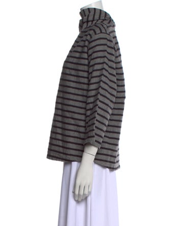 Ace & Jig Striped Mock Neck Blouse