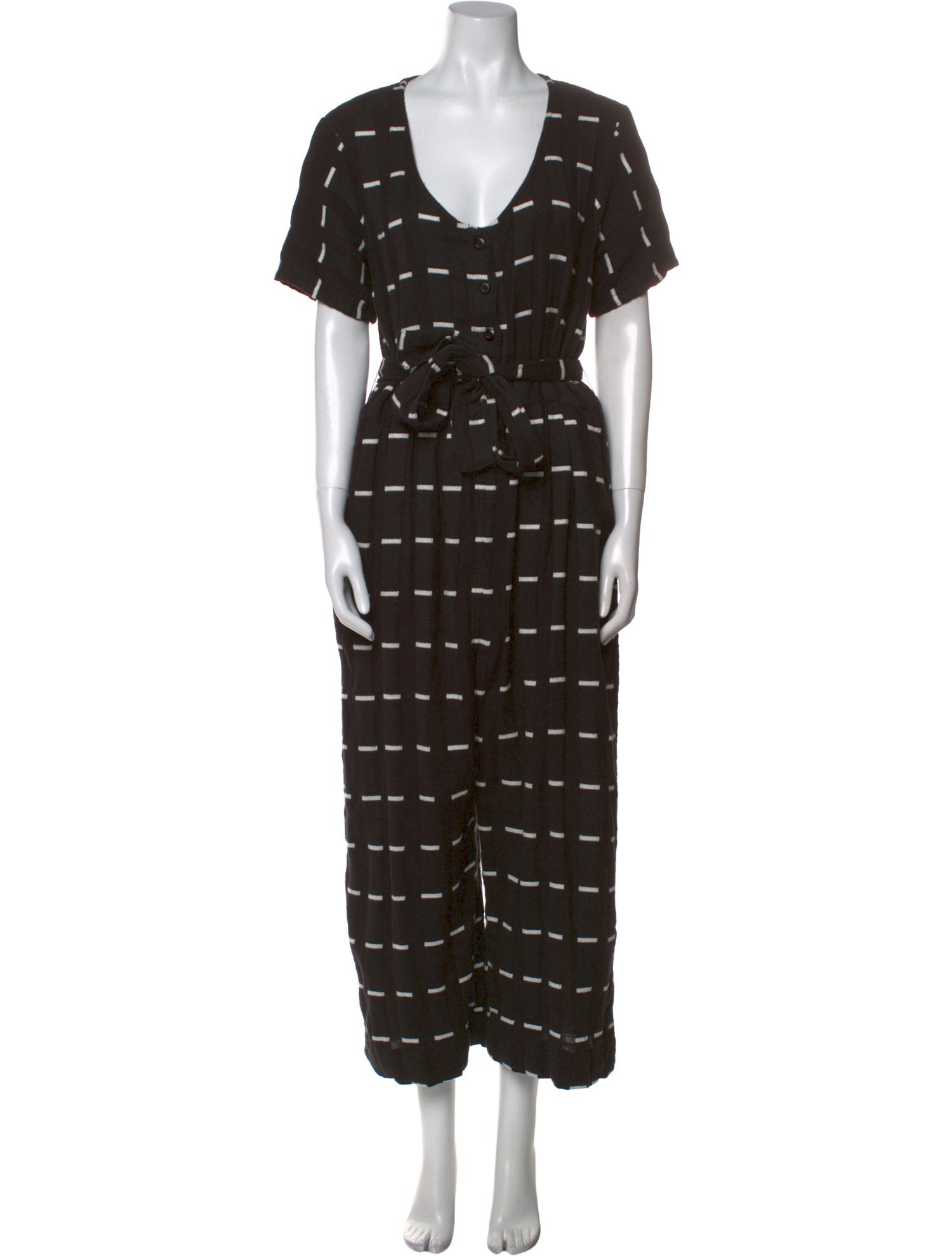 Ace & Jig Striped V-Neck Jumpsuit