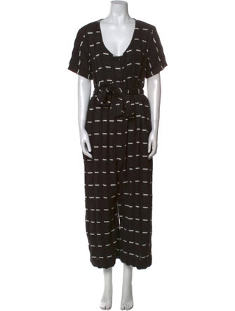 Ace & Jig Striped V-Neck Jumpsuit