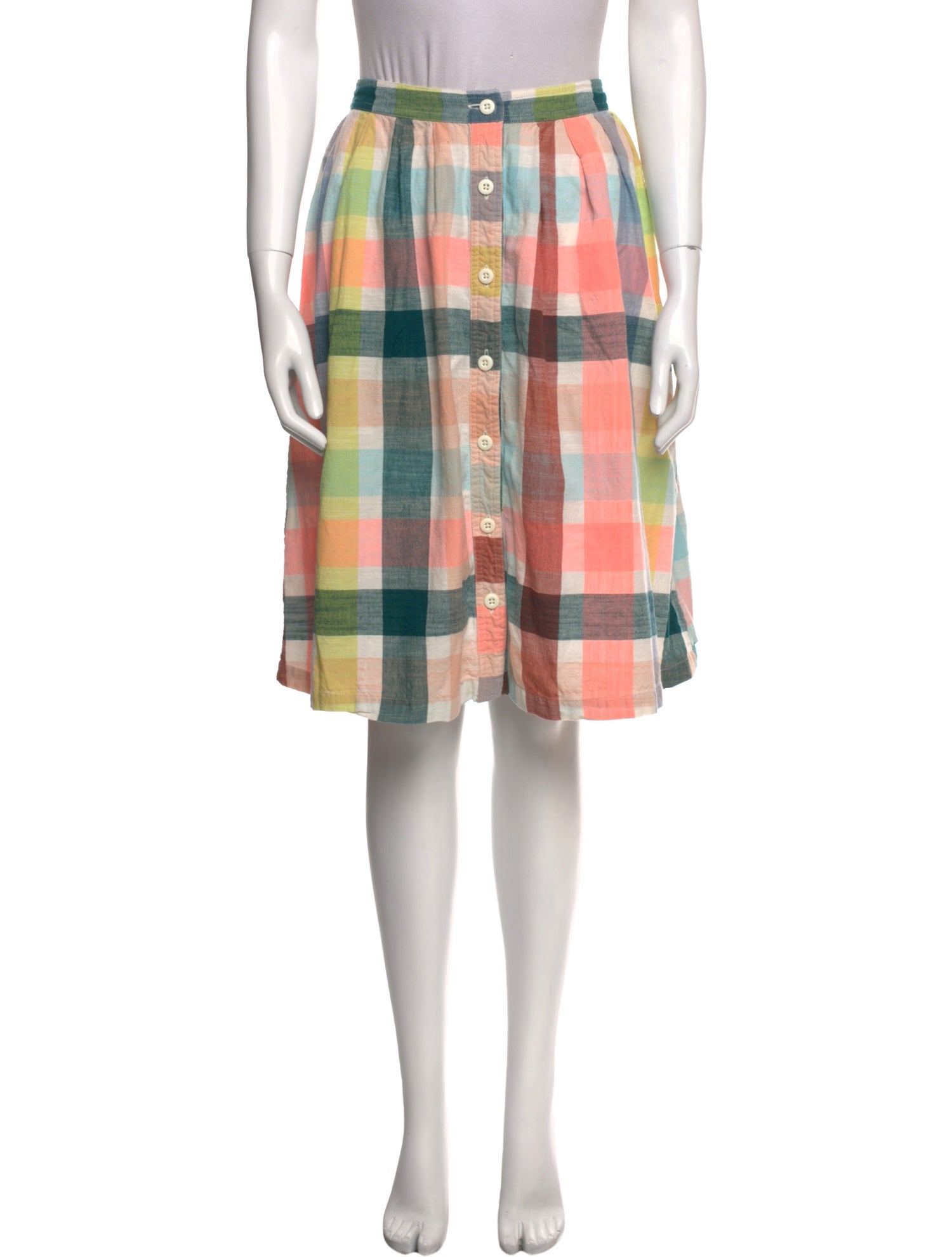 Ace & Jig Plaid Print Knee-Length Skirt