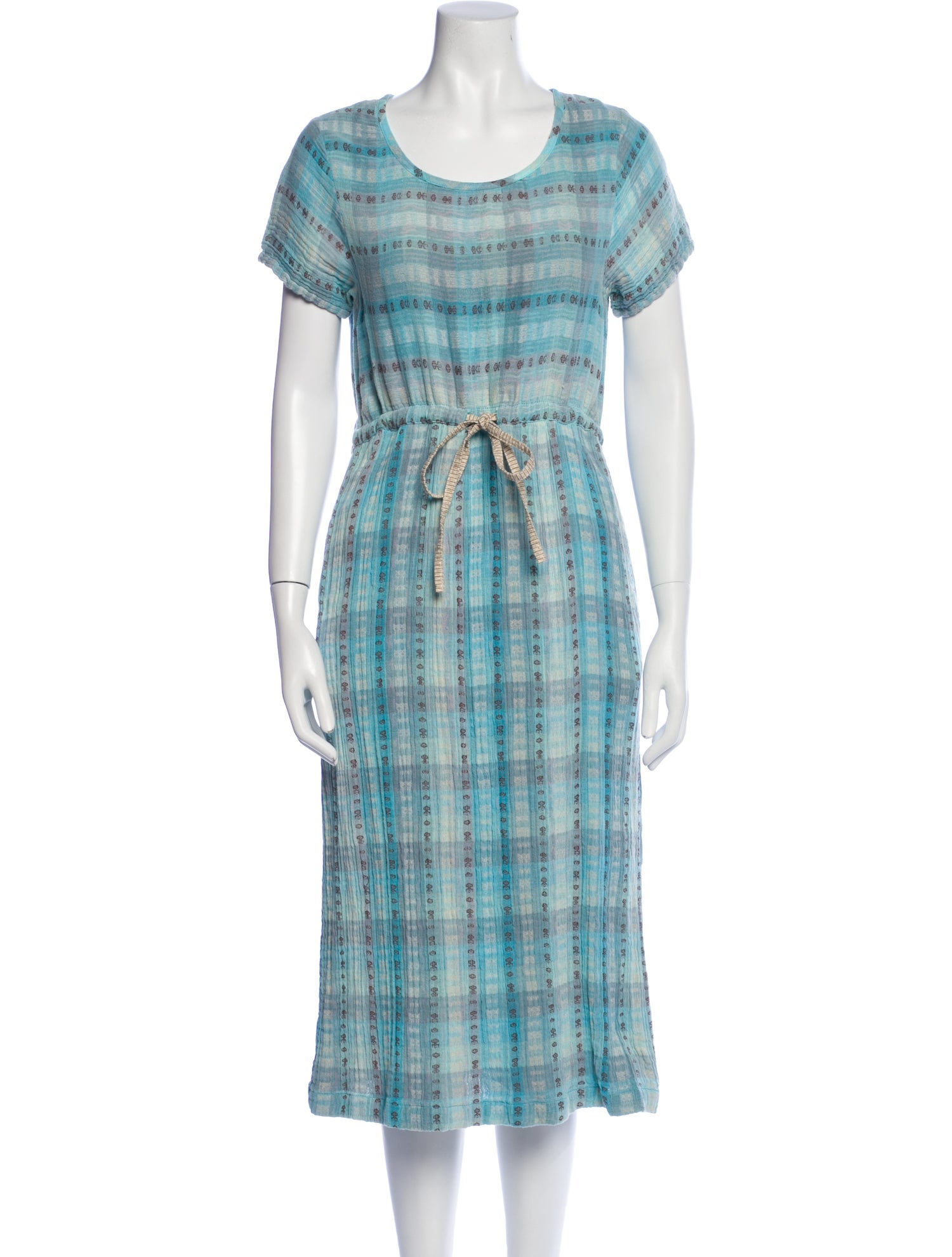 Ace & Jig Plaid Print Midi Length Dress
