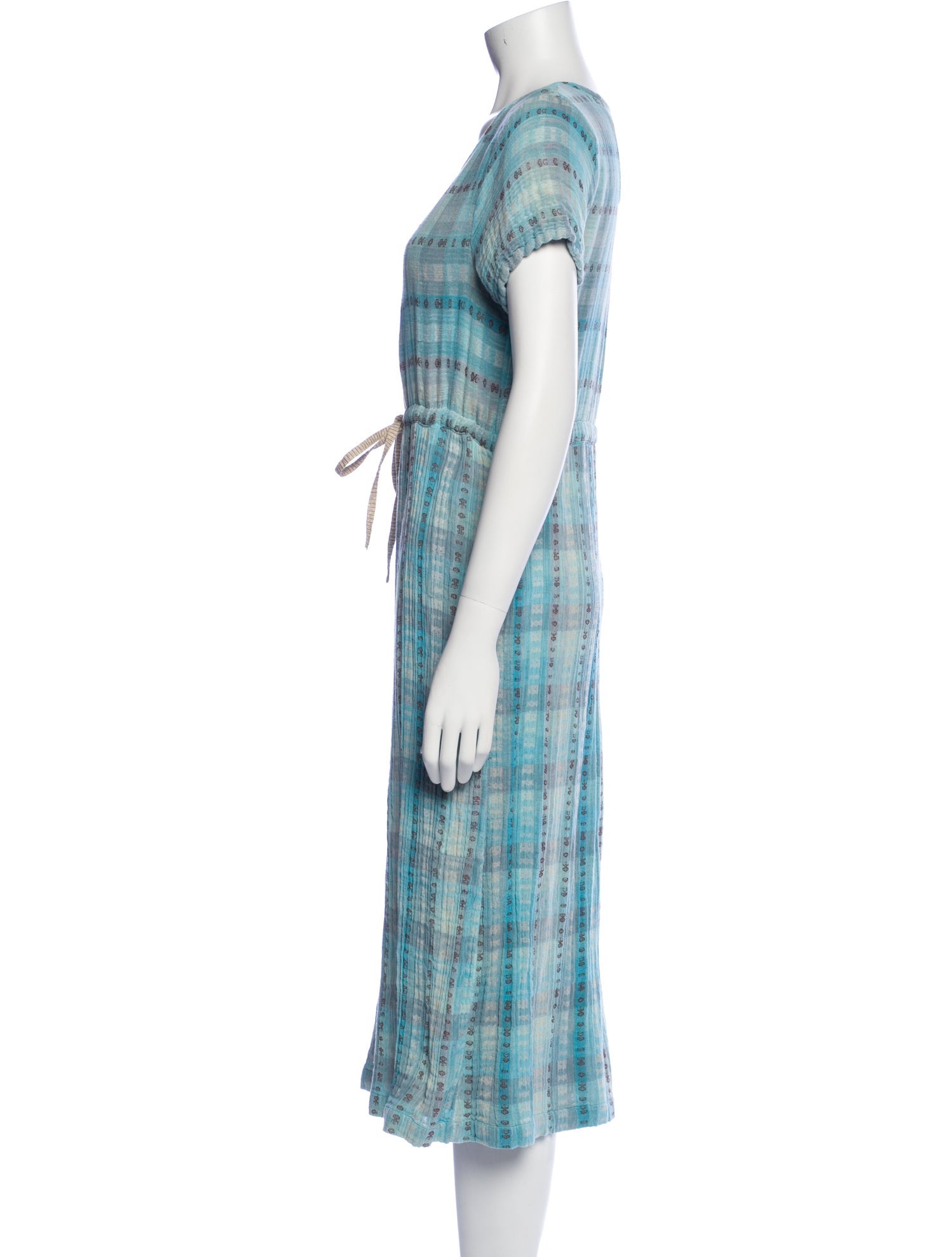 Ace & Jig Plaid Print Midi Length Dress