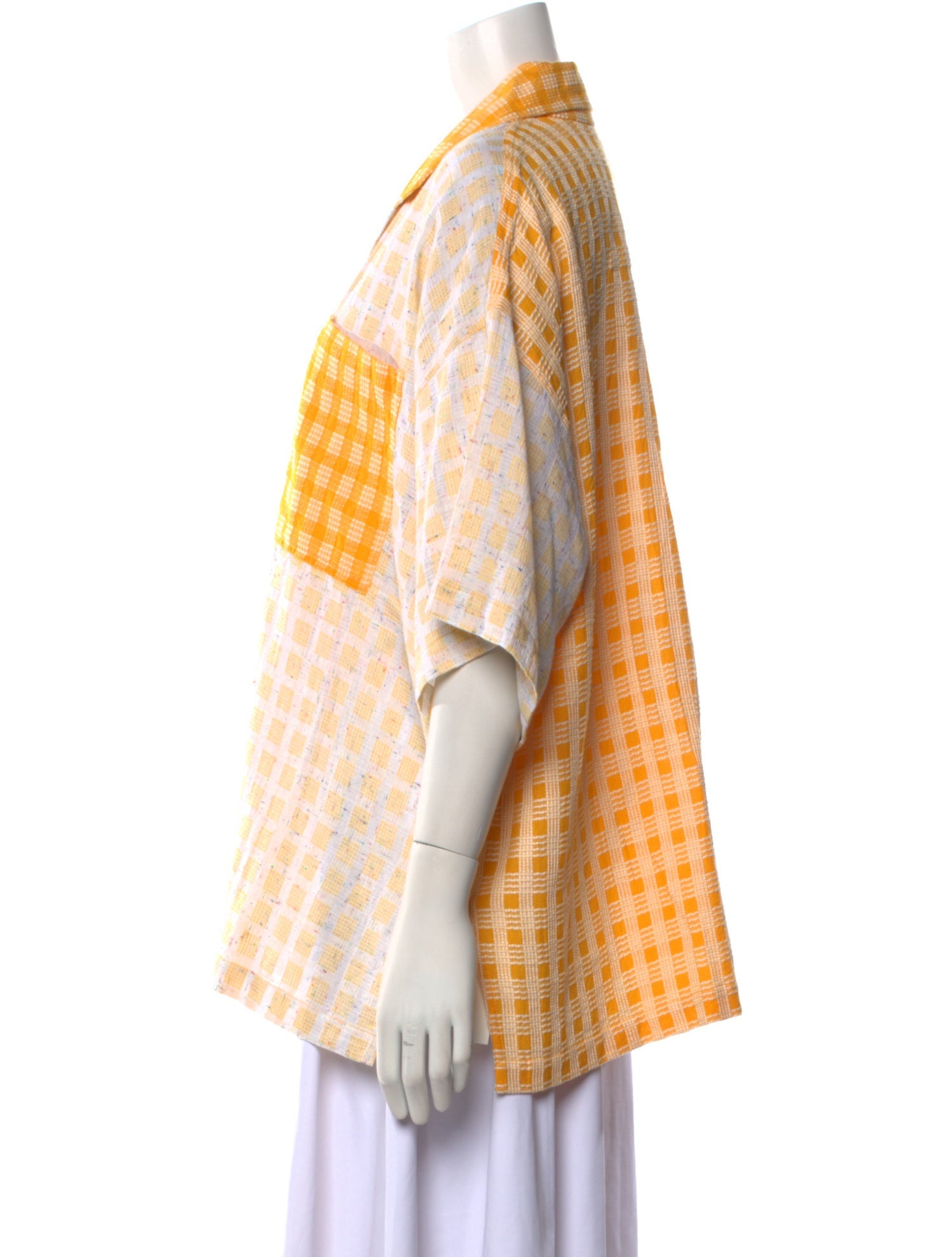 Ace & Jig Printed Short Sleeve Button-Up Top