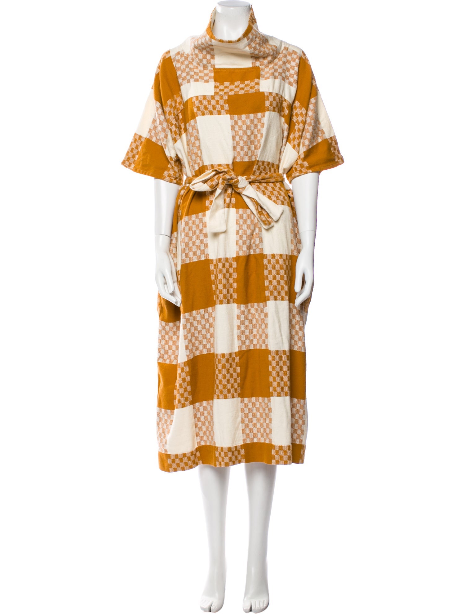 Ace & Jig Plaid Print Midi Length Dress