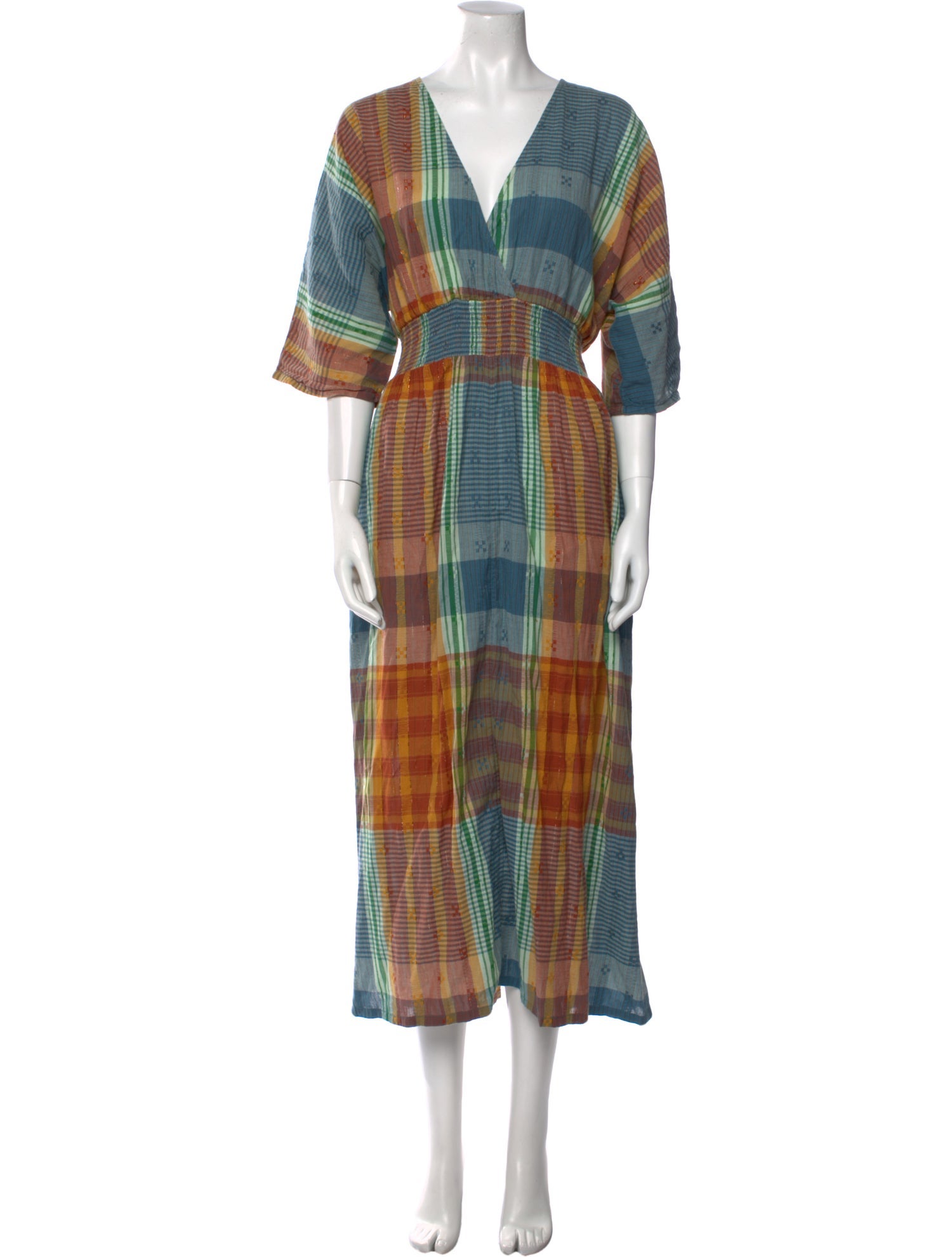 Ace & Jig Plaid Print Long Dress