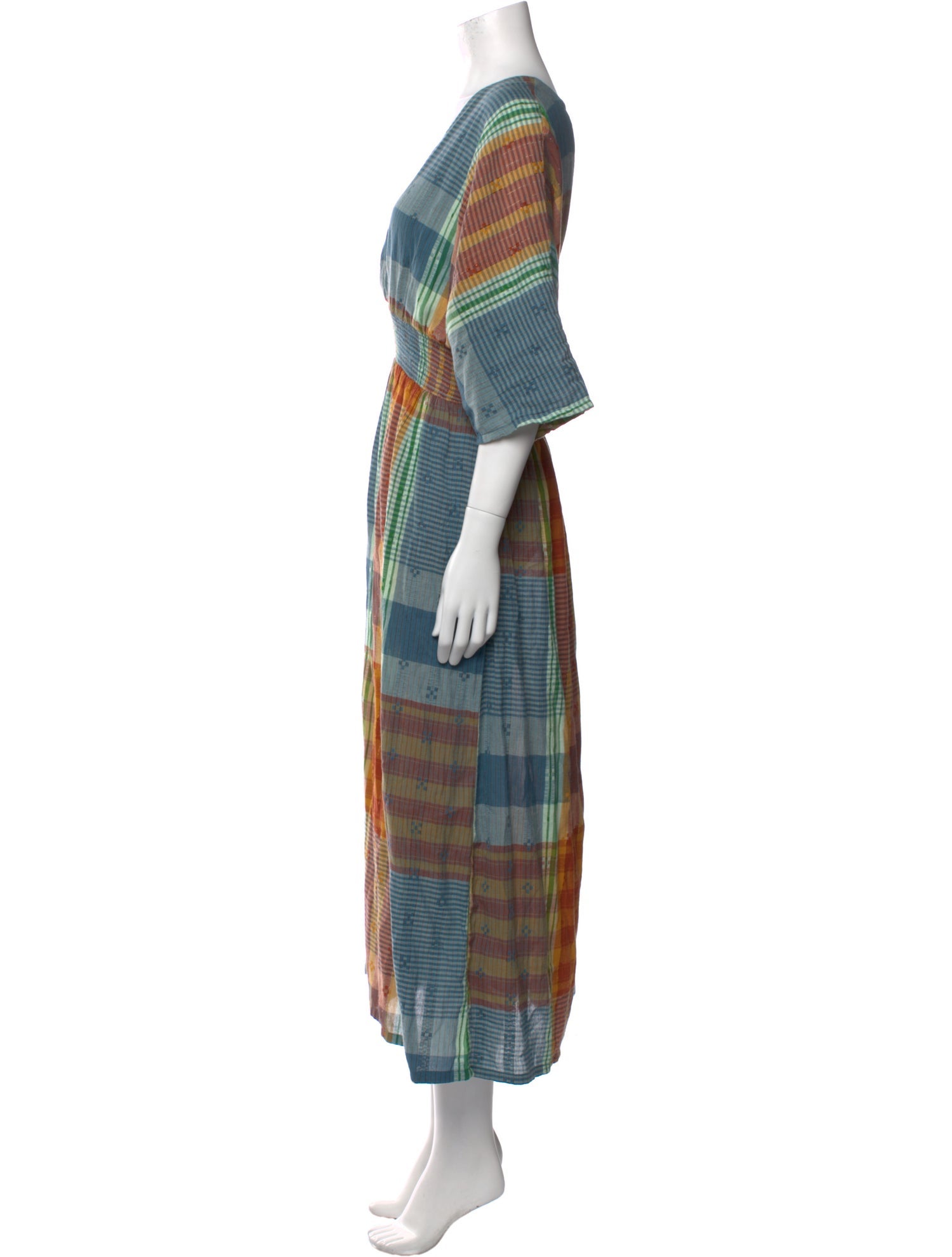 Ace & Jig Plaid Print Long Dress