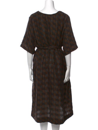 Ace & Jig Plaid Print Midi Length Dress