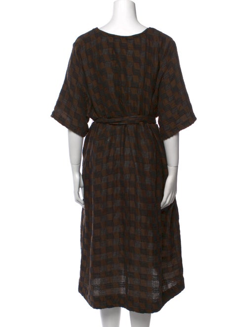 Ace & Jig Plaid Print Midi Length Dress