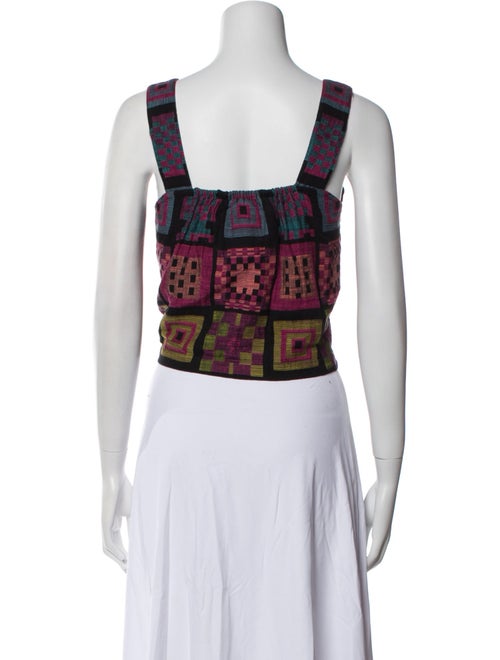 Ace & Jig Printed Square Neckline Crop Top