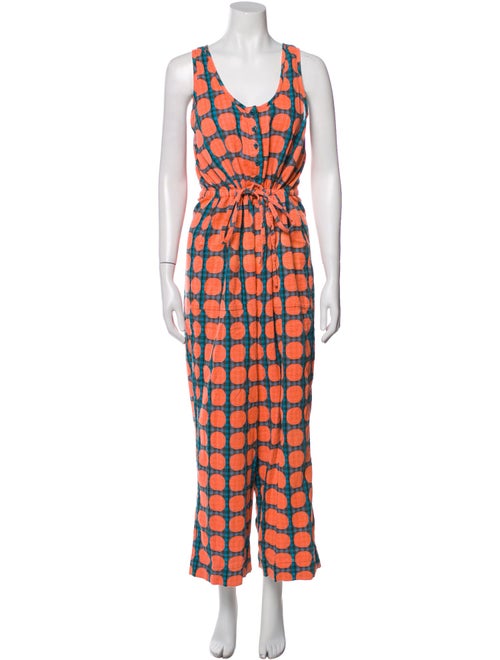 Ace & Jig Polka Dot Print Scoop Neck Jumpsuit
