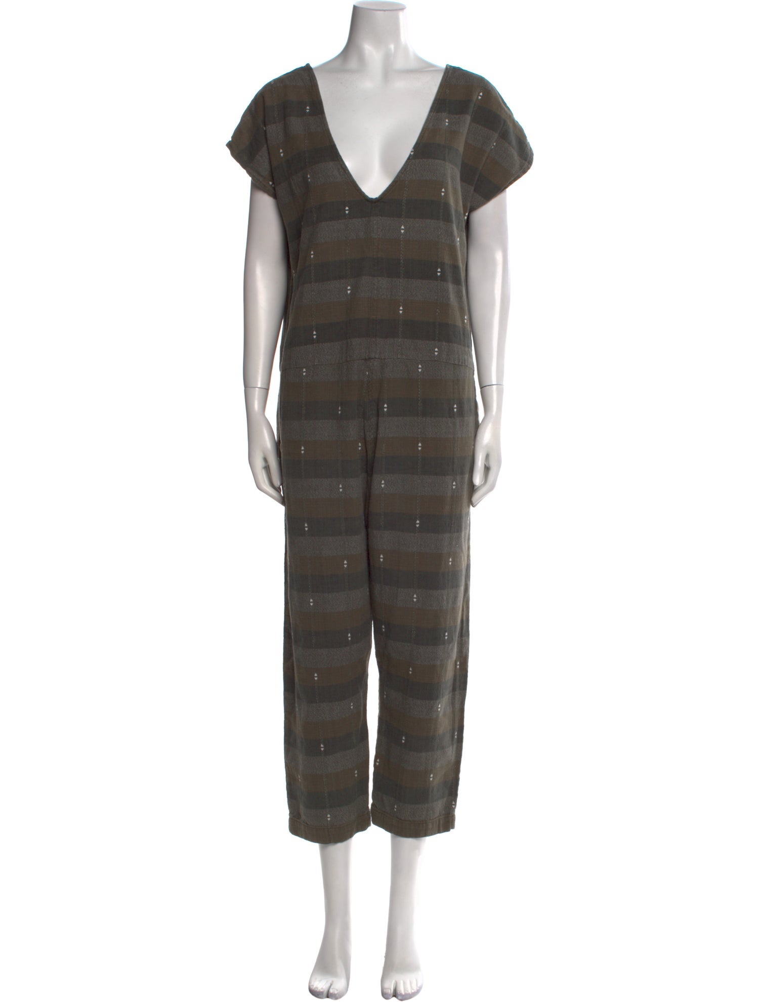 Ace & Jig Striped V-Neck Jumpsuit