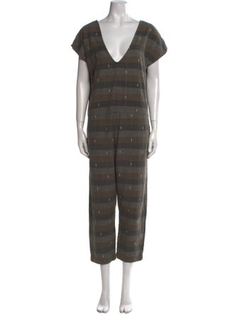 Ace & Jig Striped V-Neck Jumpsuit