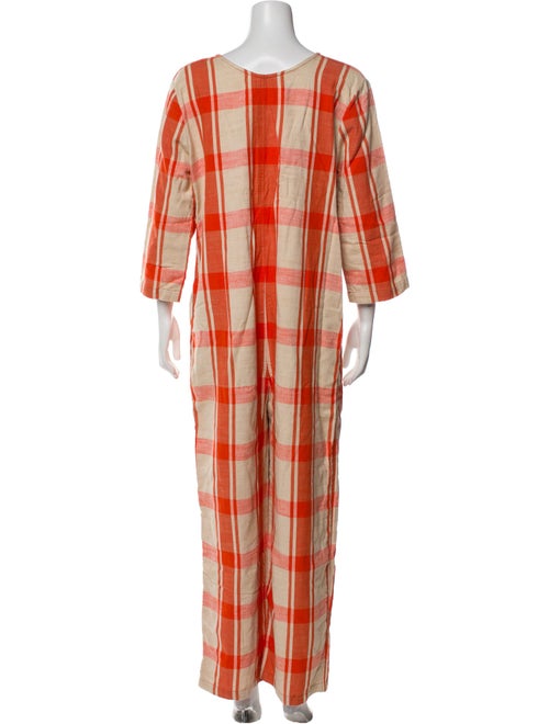 Ace & Jig Plaid Print Scoop Neck Jumpsuit