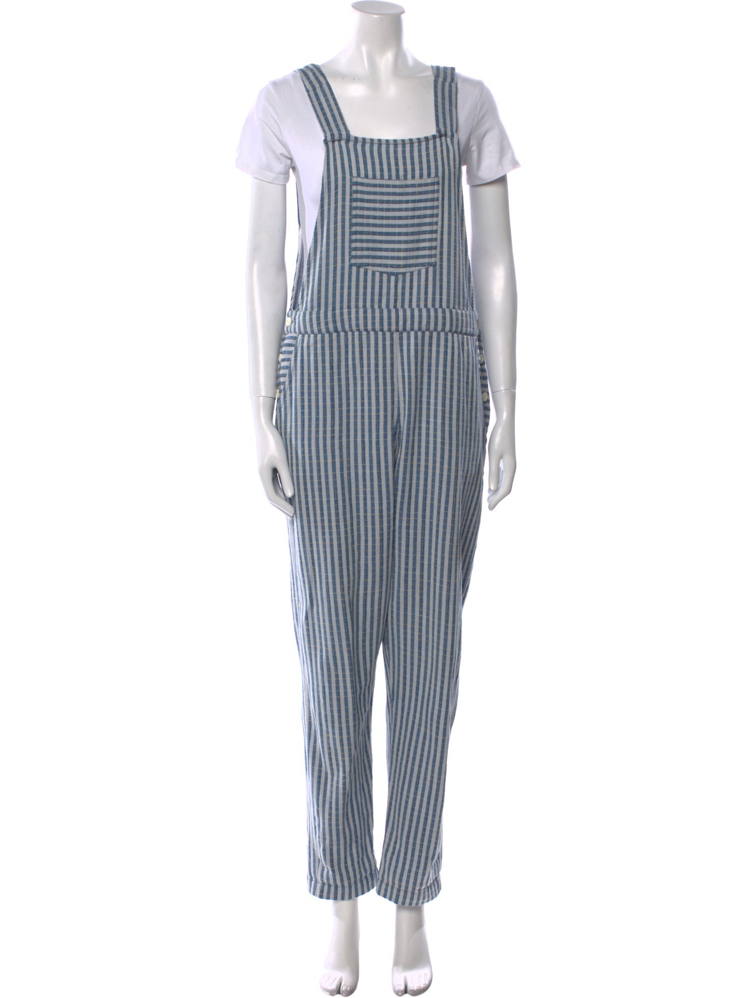 Ace & Jig Striped Square Neckline Jumpsuit