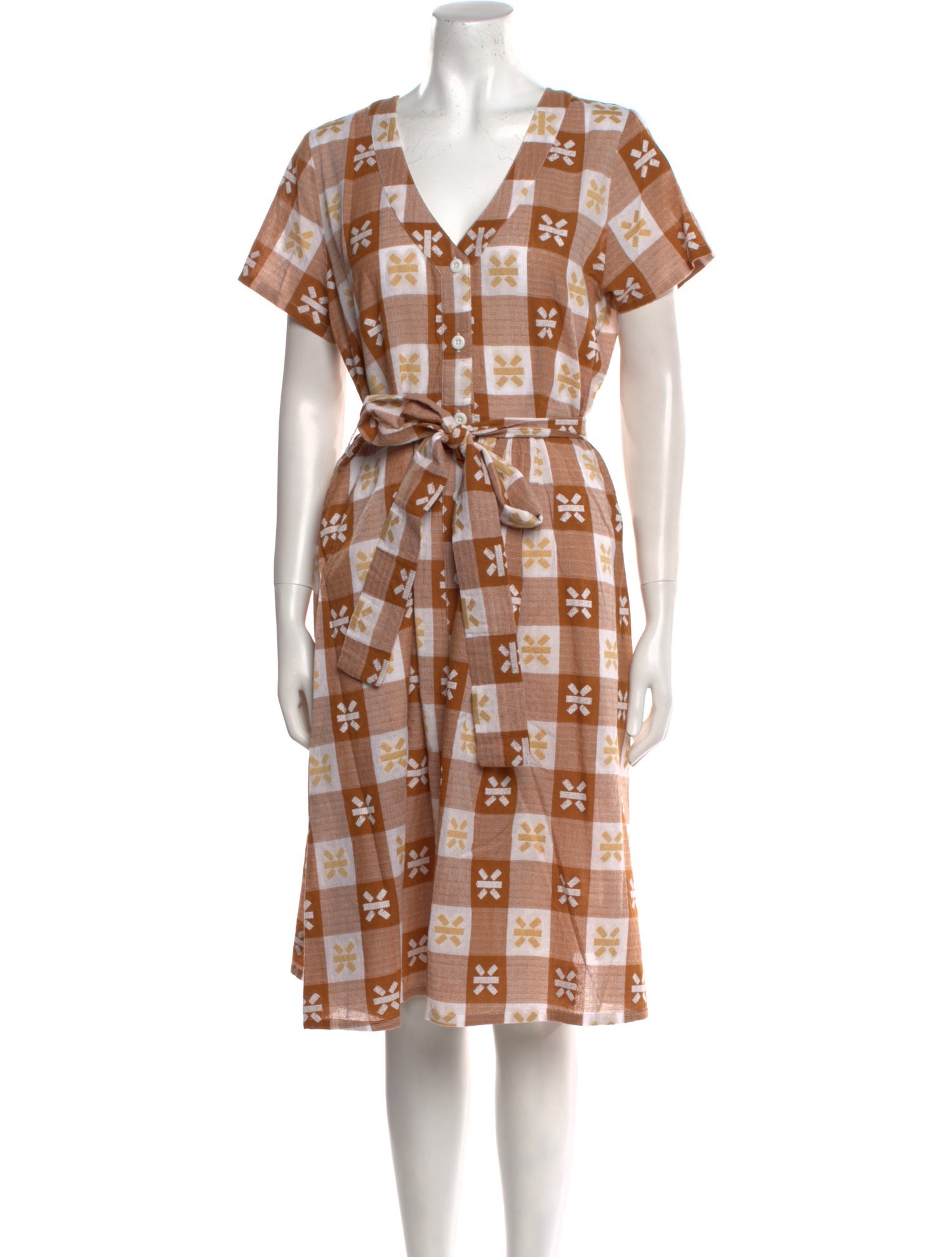 Ace & Jig Printed Midi Length Dress w/ Tags