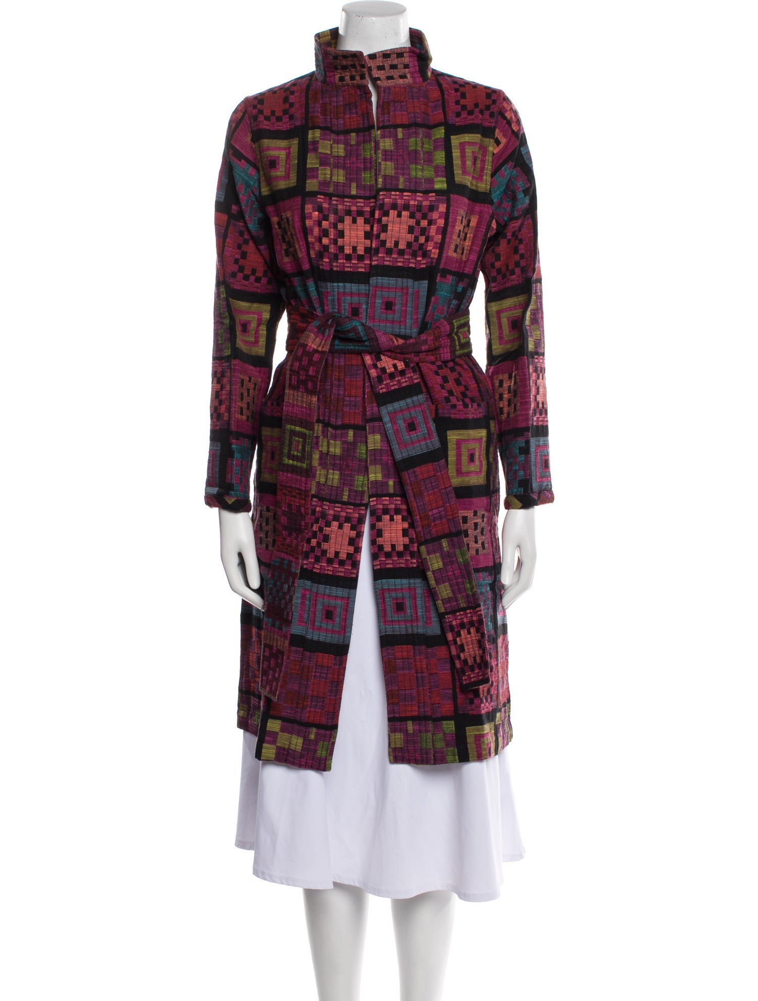 Ace & Jig Plaid Print Trench Coat w/ Tags