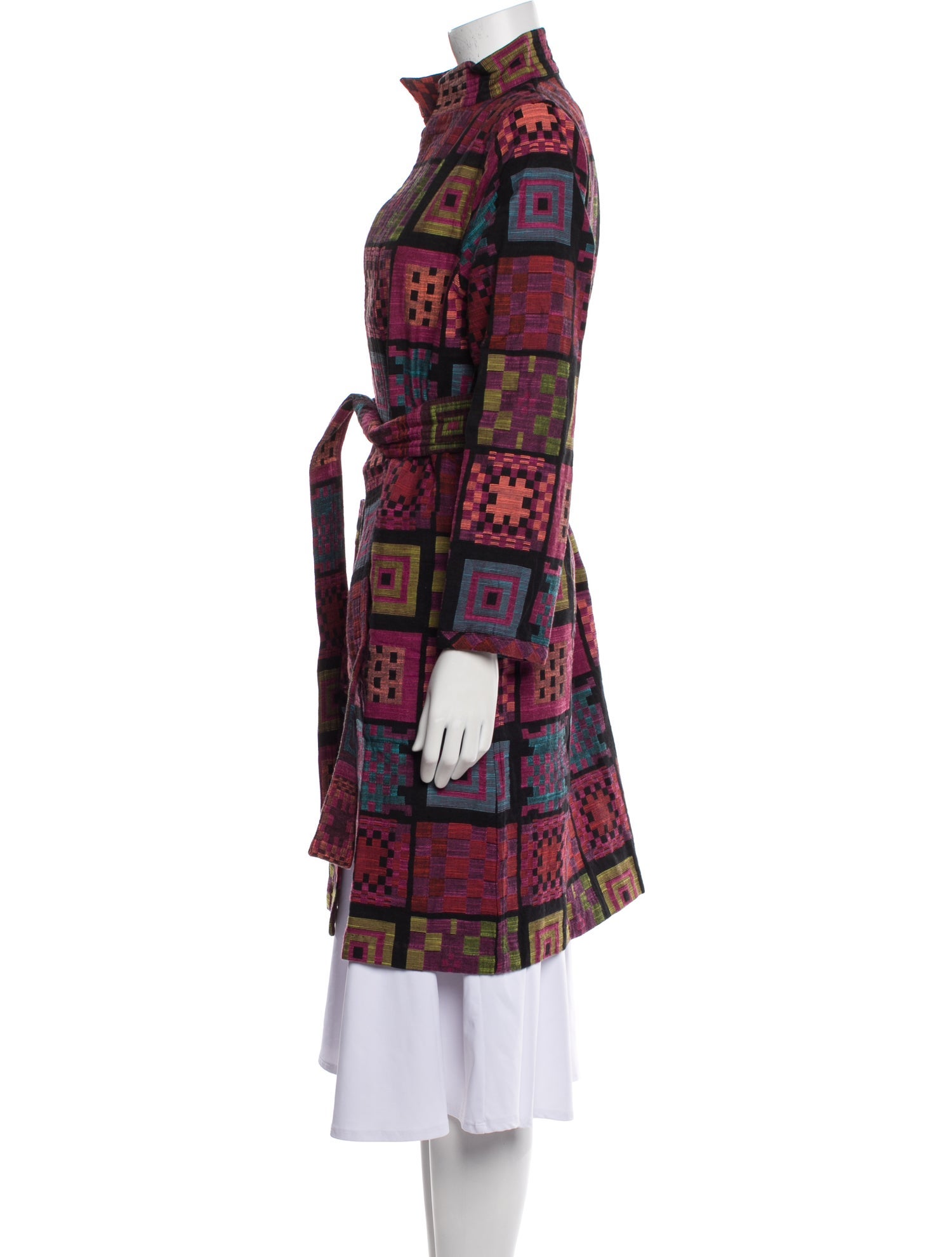 Ace & Jig Plaid Print Trench Coat w/ Tags