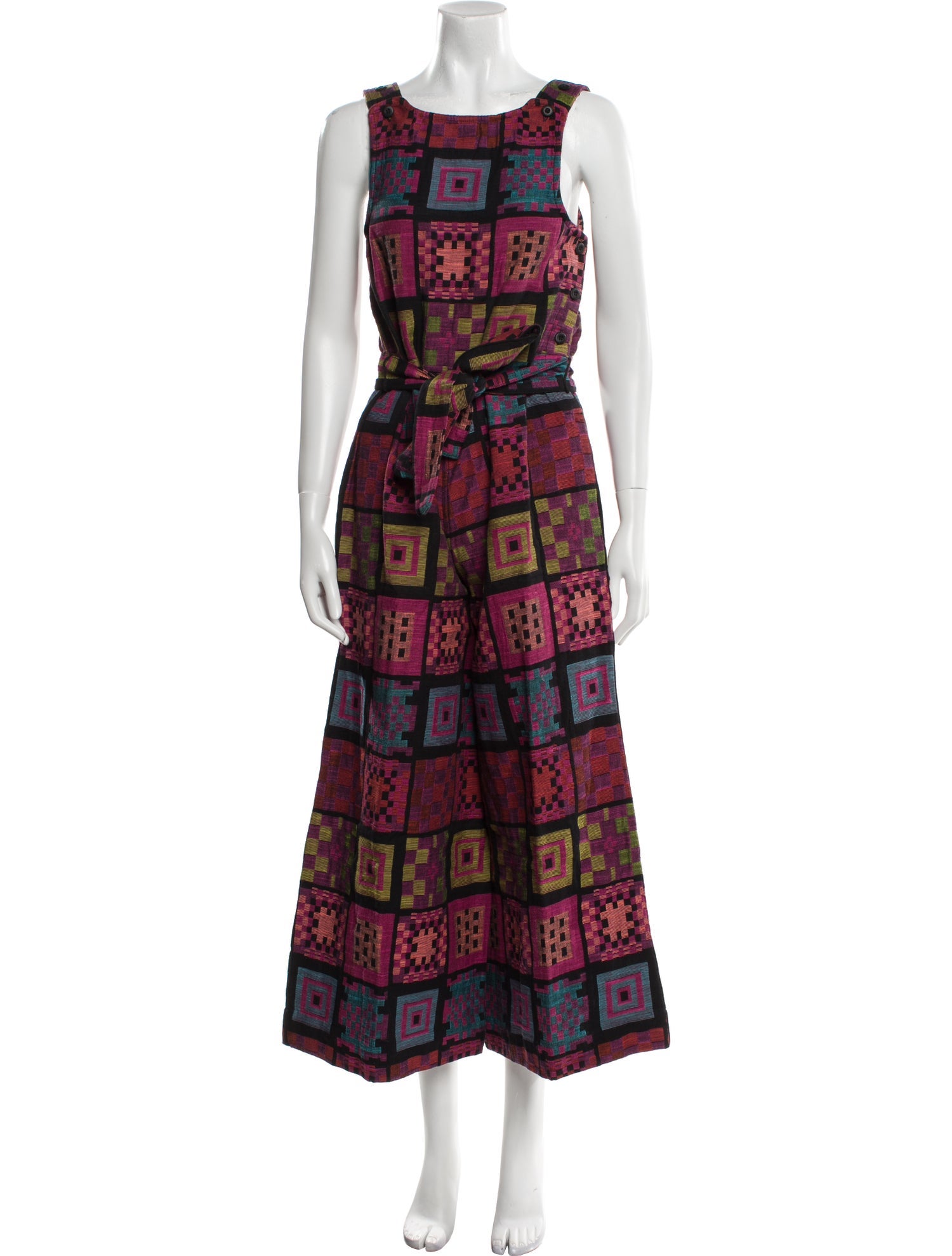 Ace & Jig Plaid Print Scoop Neck Jumpsuit w/ Tags