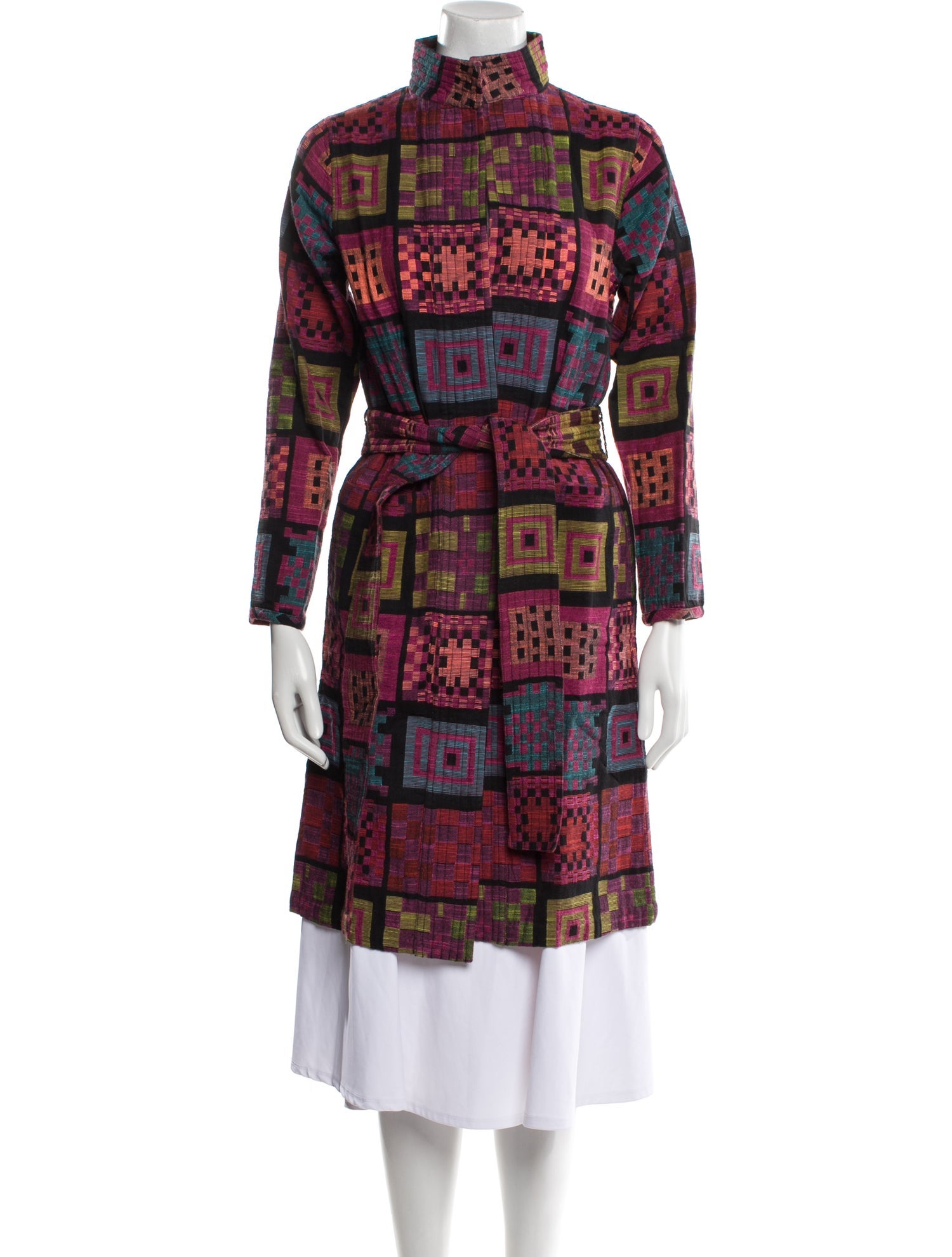 Ace & Jig Plaid Print Trench Coat w/ Tags