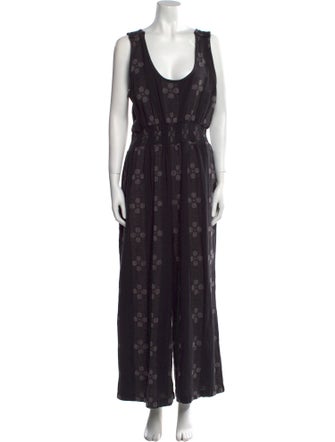 Ace & Jig Printed Scoop Neck Jumpsuit