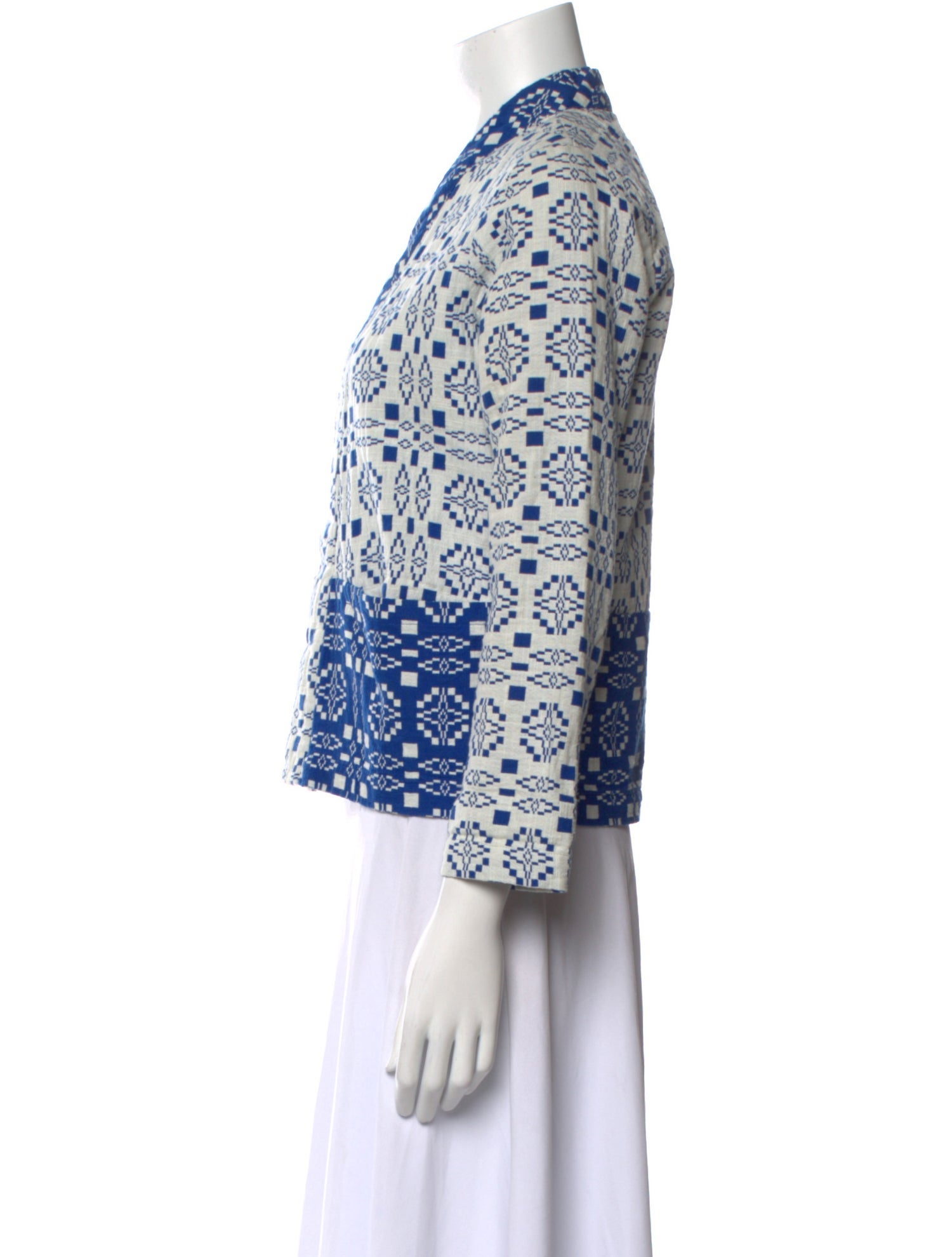 Ace & Jig Printed V-Neck Sweater