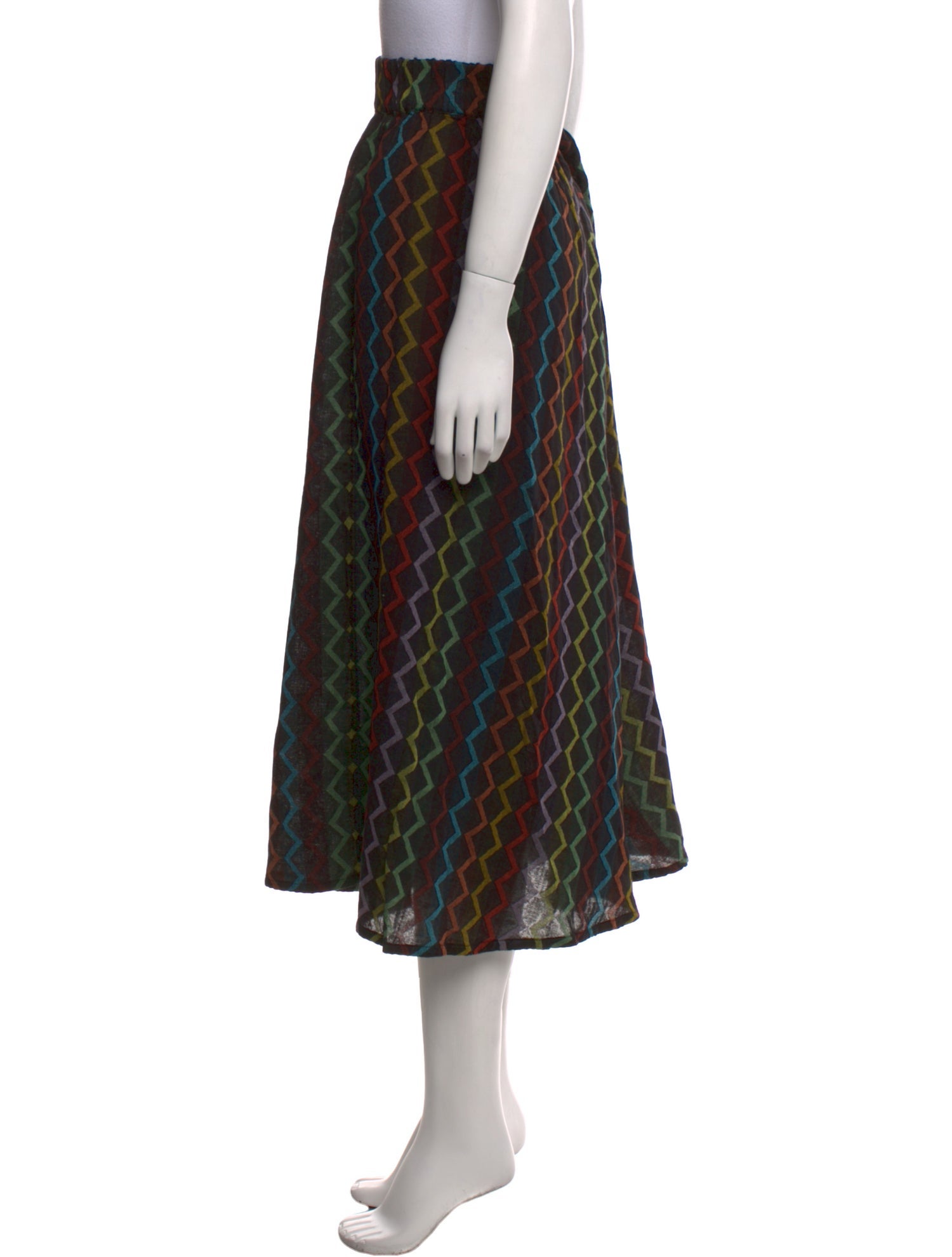 Ace & Jig Striped Midi Length Skirt