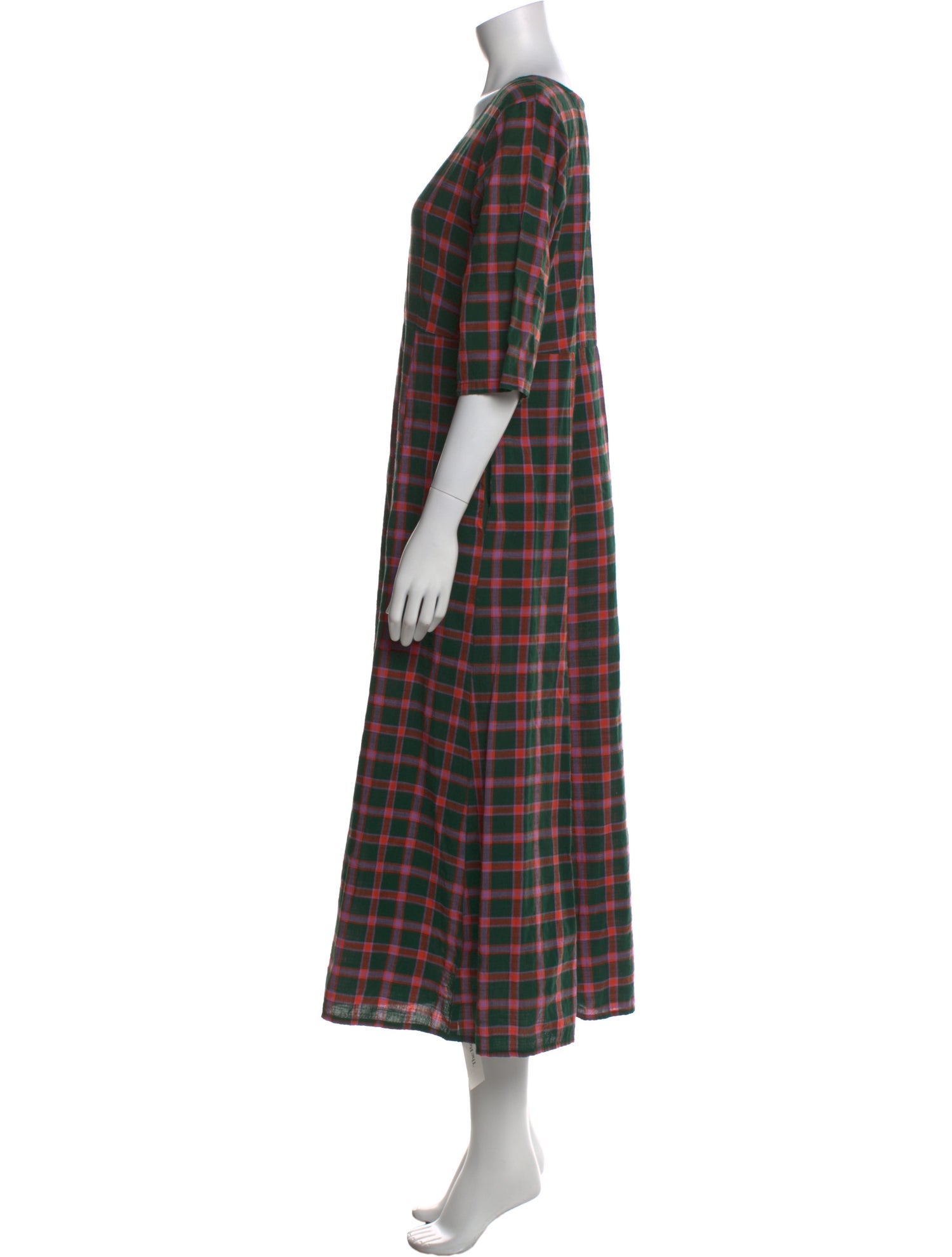 Ace & Jig Plaid Print Long Dress