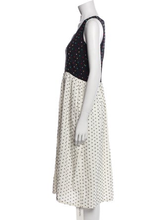 Ace & Jig Polka Dot Print Midi Length Dress